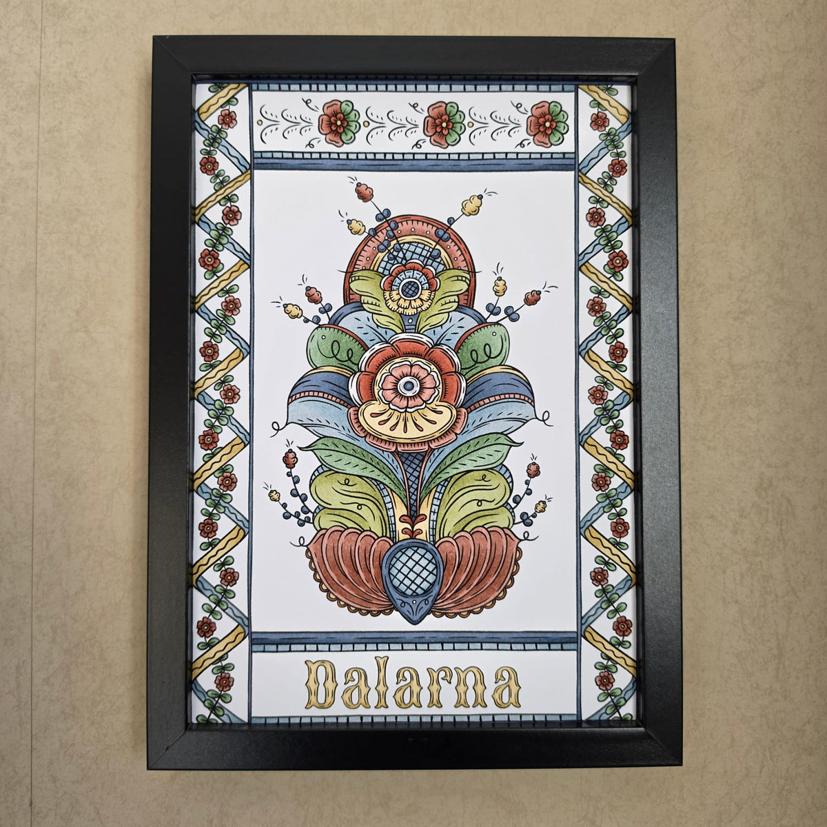 Kurbits Dalarna Poster