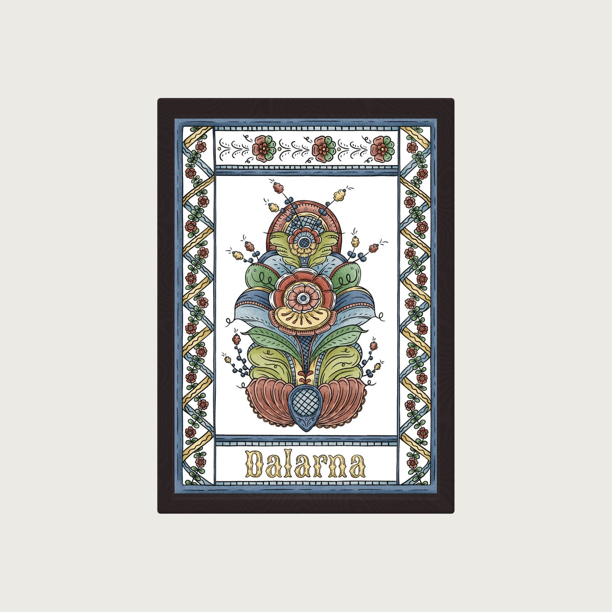 Kurbits Dalarna Poster